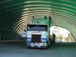 ground mounted fabric structures