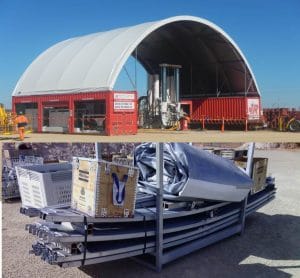 moving fabric structures