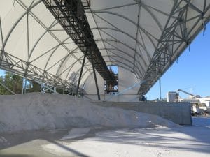 Mining fabric structures