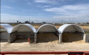 Block wall dome shelters