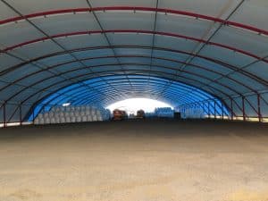 ground mounted fabric structures